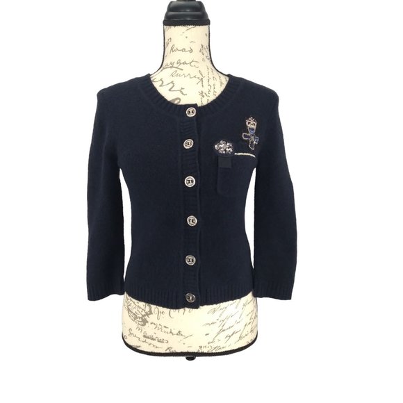 Cynthia Steffe Hong Kong School Girl Varsity Cargian Jacket wool blend size XS - Picture 1 of 16